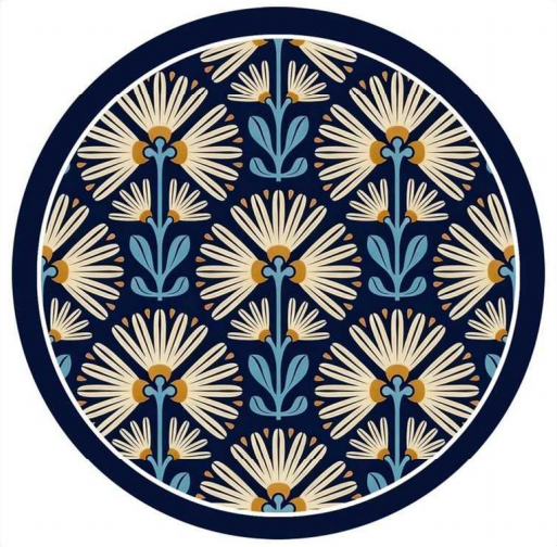 3D-Textured-Art Nouveau Coaster
