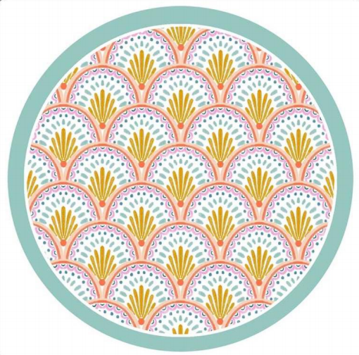 3D-Textured-Art Nouveau Coaster