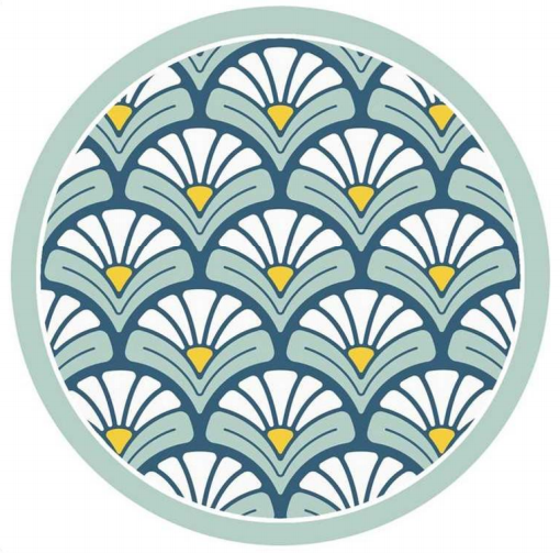 3D-Textured-Art Nouveau Coaster