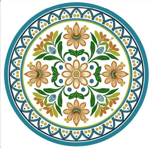 3D-Textured-Art Nouveau Coaster