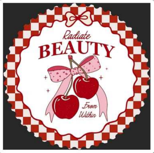 3D-Textured- Cherry Coaster