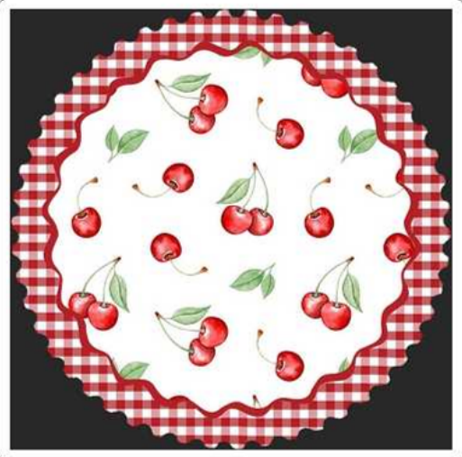 3D-Textured- Cherry Coaster