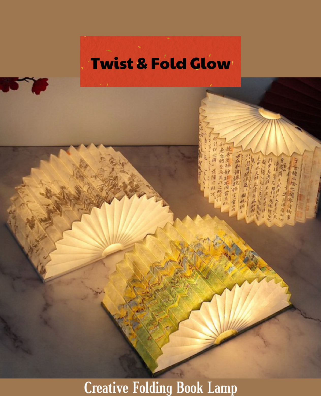 Creative Folding Book Lamp