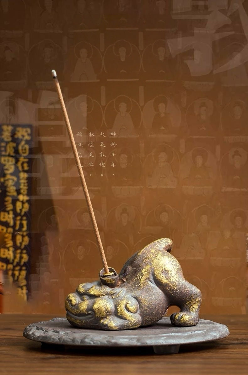 Dunhuang Pixiu Mythical Beast Incense Holder