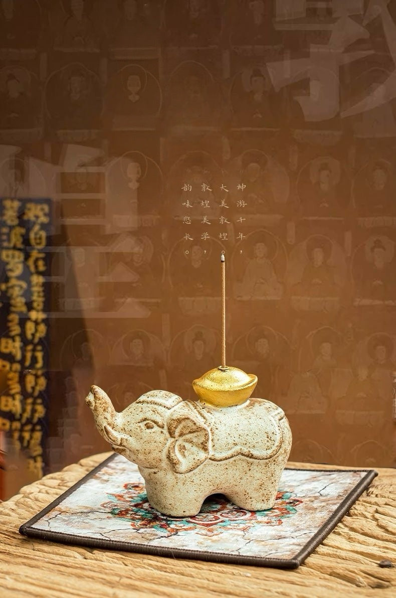 Dunhuang Sacred Elephant Incense Holder