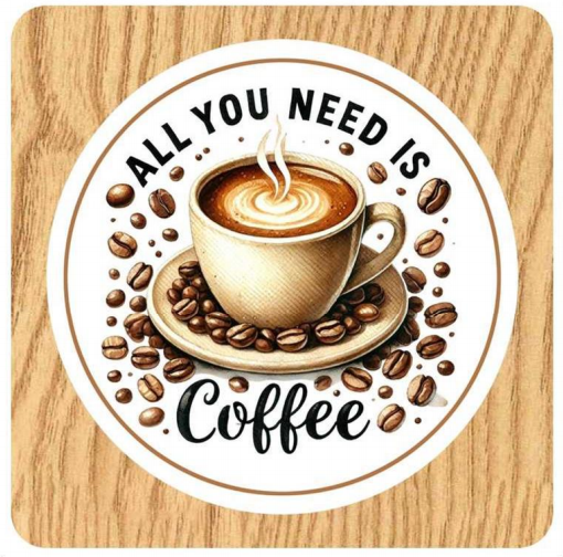Flat Coaster-Coffee