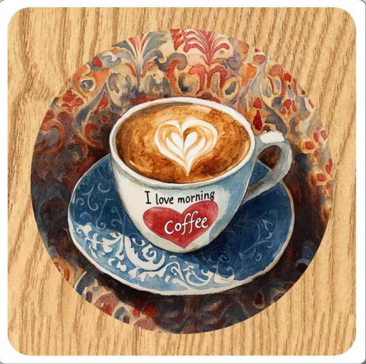 Flat Coaster-Coffee