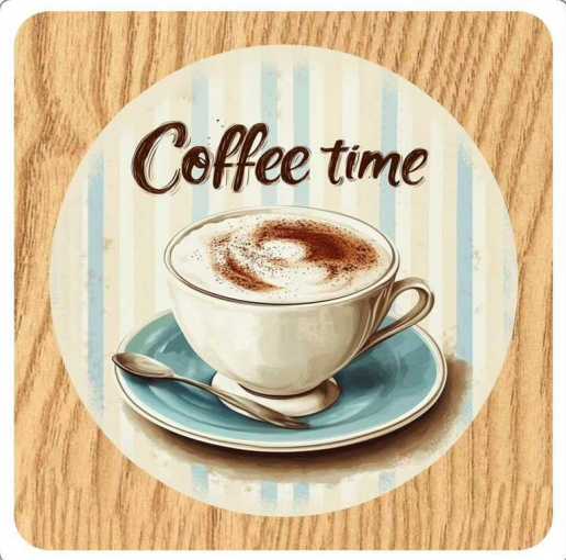 Flat Coaster-Coffee