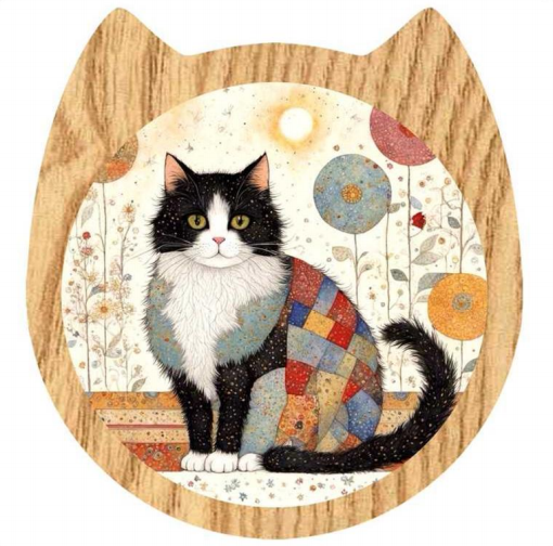 Flat Coaster-Cute Cat
