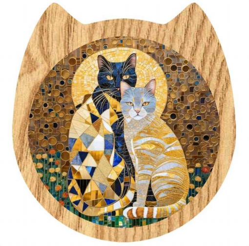 Flat Coaster-Cute Cat