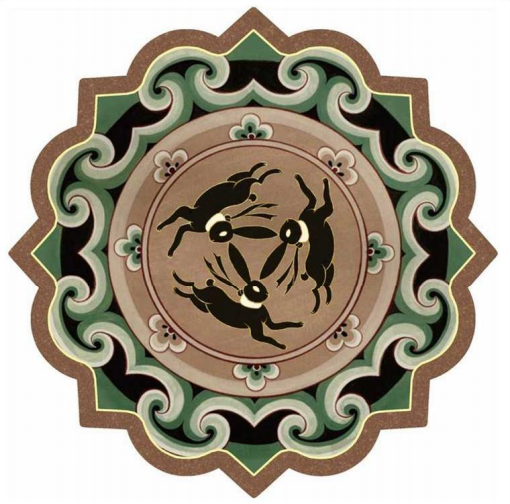 Gold Foil 3D-Textured Coaster
