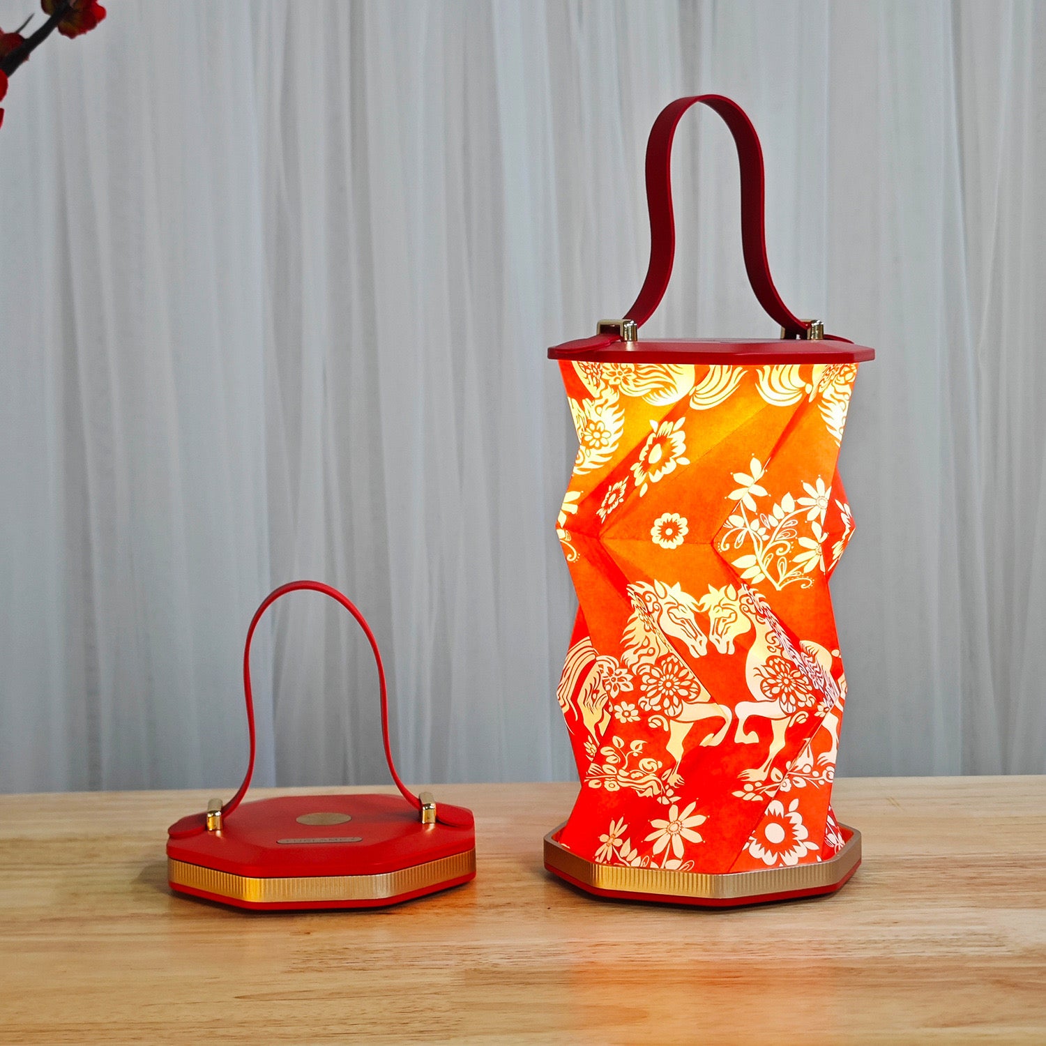 Origami Lamp with Handle